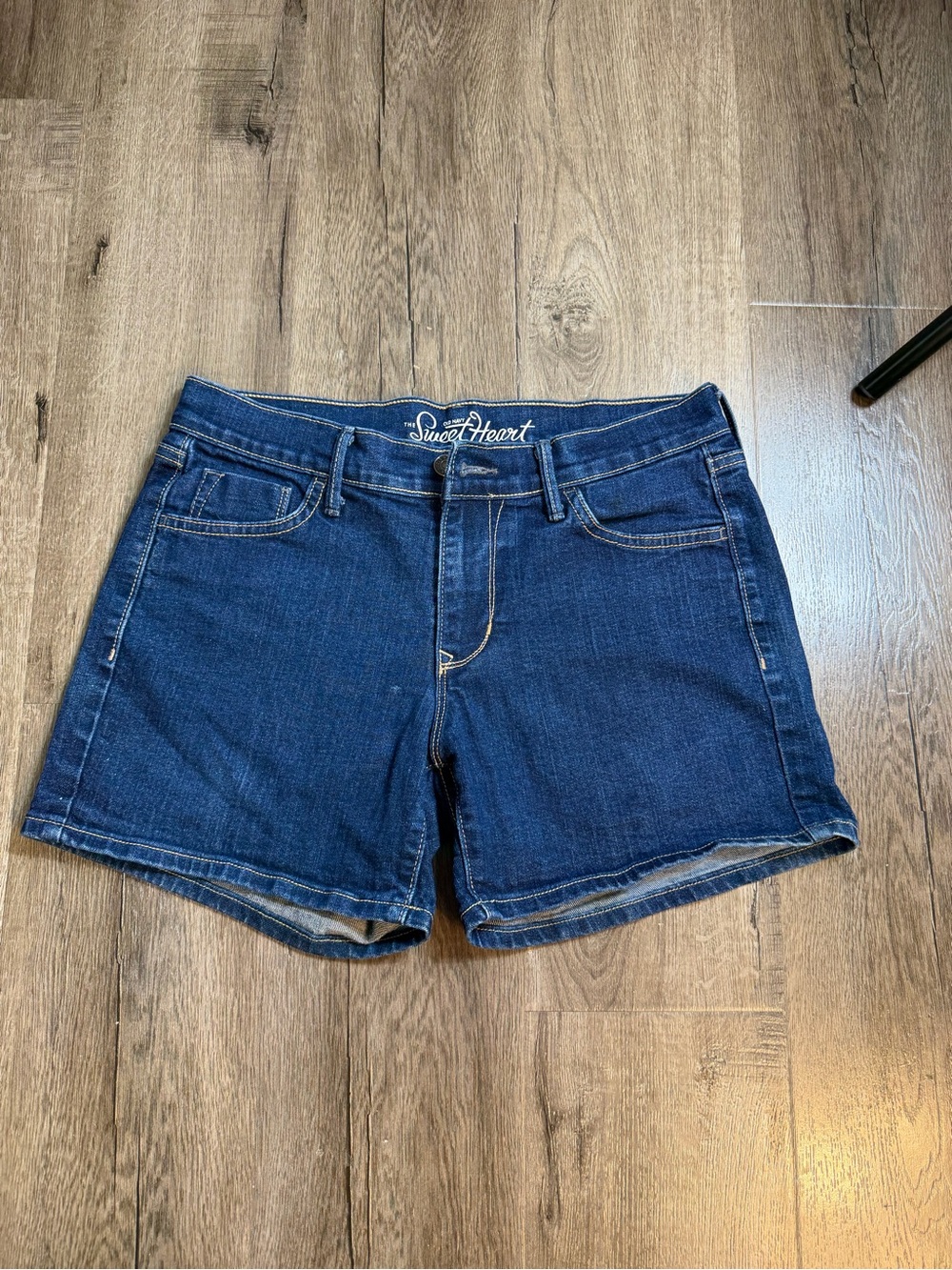 Women's Dark Blue Denim Shorts